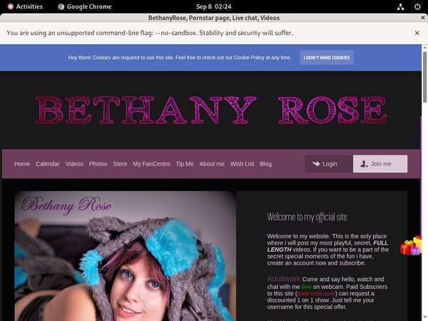 BethanyRose Free Login And Password