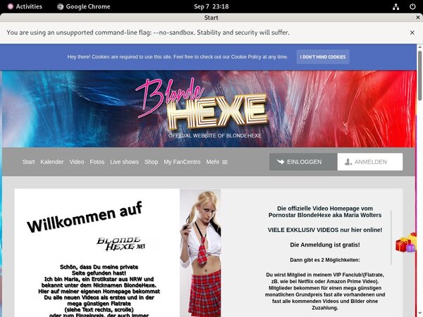 Blondehexe.net Cuentas
