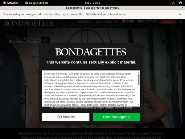 Bondagettes Payment Methods