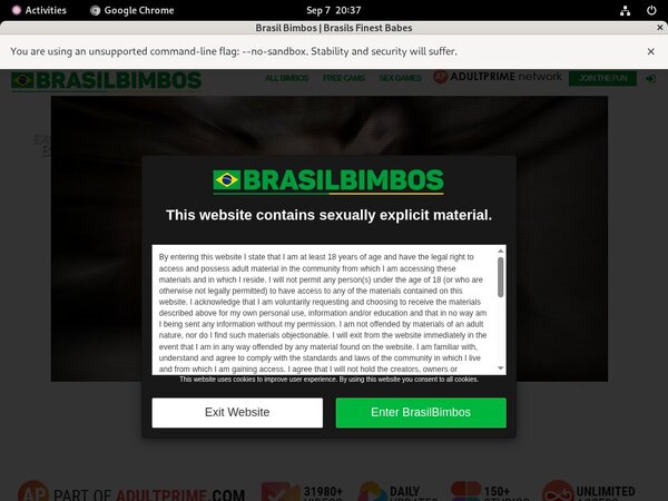 Brasil Bimbos Checkout