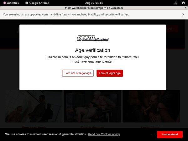 Cazzo.fr Member Sign Up
