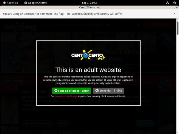 Centoxcento.net Limited Time Discount