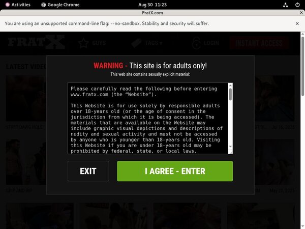 Fraternity X Member Password