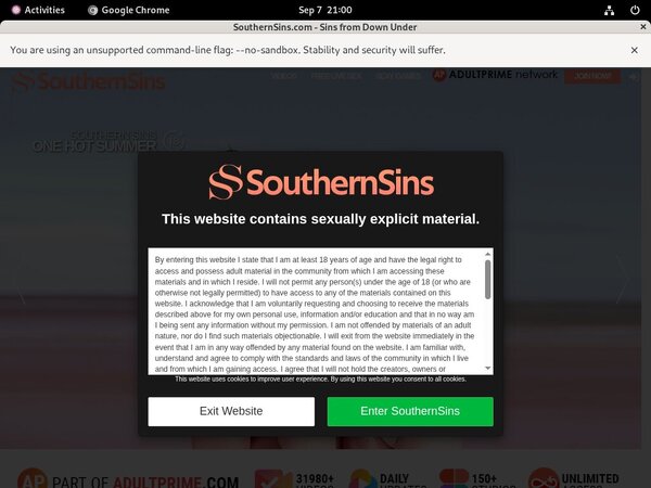 Free Account Sins Southern