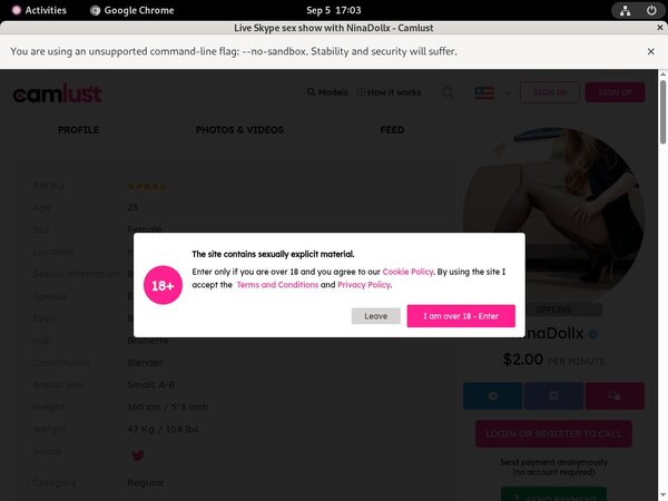 Free Working Camlust.com Accounts