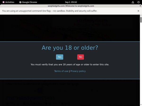 I Love Bondage Signup Form