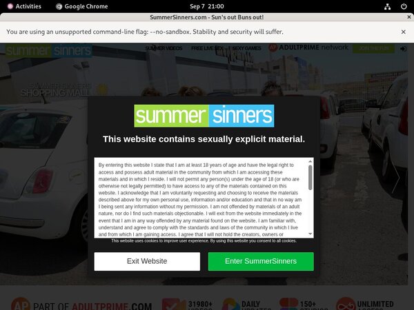 Log In Summersinners.com