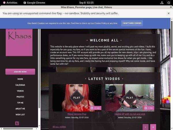 Miss Khaos Free Trial Porn