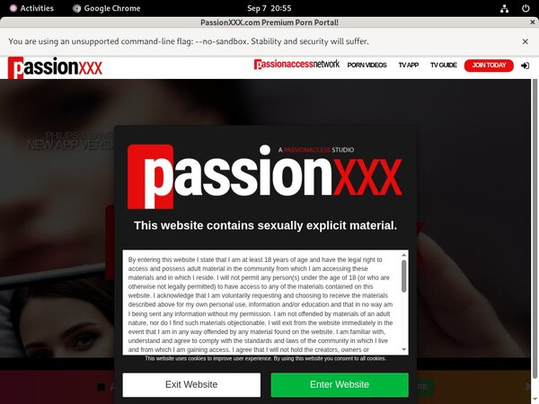 Passion XXX Account Login