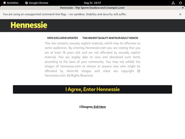 Register For Hennessie.com