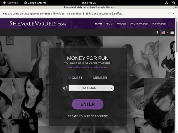 Shemale Models Coupon Offer