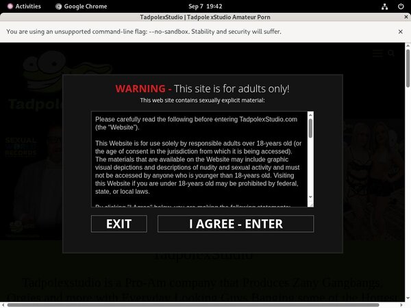 Tadpole X Studio Sites