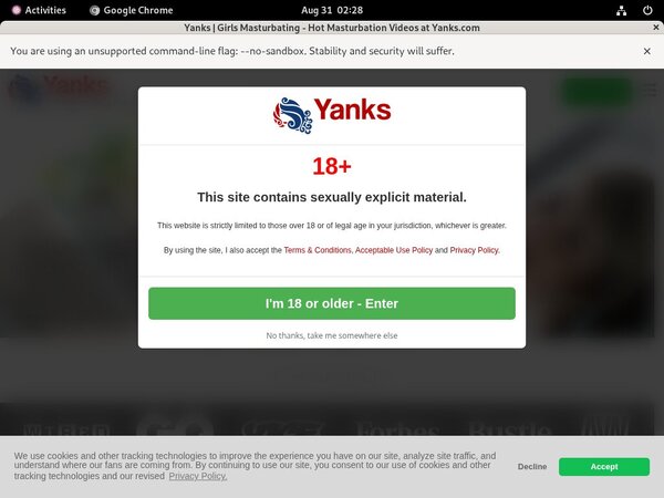 Yanks Spanish Sign Up Form