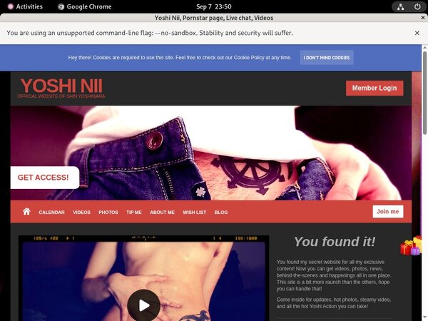 Yoshiwaraniisan.modelcentro.com Signup