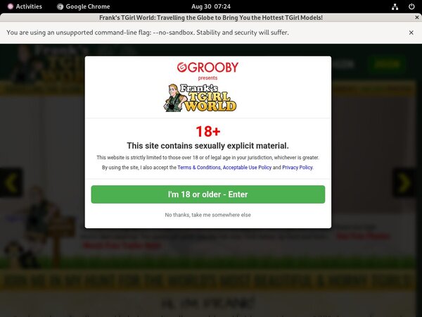 Franks T-Girl World Discount Membership
