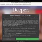 Deeper User Name Password